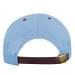 Light Blue-Red Twill Back Contrast Eyelets Leather Strap