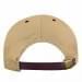 Khaki-Burgundy Twill Back Contrast Eyelets Leather Strap