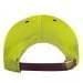 Safety Green-Black Twill Back Contrast Eyelets Leather Strap