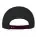 Dark Gray-Burgundy Twill Back Contrast Eyelets Snapback