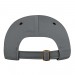 Light Gray-Black Domestic Slide Buckle Dad Cap BACK Image