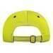 Safety Green-Black Twill Back Contrast Eyelets Polo Strap