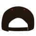 Black-Red Twill Back Contrast Eyelets Velcro Strap