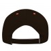 Black-Orange Domestic Velcro Dad Cap BACK Image