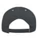 Dark Gray-White Twill Back Contrast Eyelets Velcro Strap