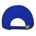 Royal Blue-Red Brushed Self Strap Dad Cap, Back Image