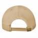 Khaki-Hunter Green Canvas Self Strap Skate Hat, Back Image