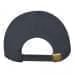 Dark Gray-White Organic Self Strap Dad Cap, Back Image
