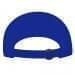 Royal Blue-Athletic Gold Brushed Slide Buckle Flat Brim, Back Image