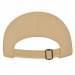 Khaki-Black Canvas Slide Buckle Dad Cap, Back Image