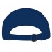 White-Navy Brushed Slide Buckle 5 Panel BACK Image