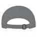 Light Gray-Navy Twill Slide Buckle Trucker, Back Image