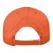 Black-Orange Brushed Velcro Dad Cap BACK Image