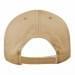 Khaki-Hunter Green Brushed Velcro Skate Hat, Back Image