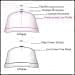 Pink-White Twill Leather Dad Cap, Shape