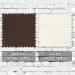 Brown-White Wool Serge Swatches