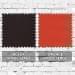 Black-Orange Wool Serge Swatches